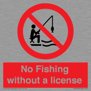 No Fishing without a license